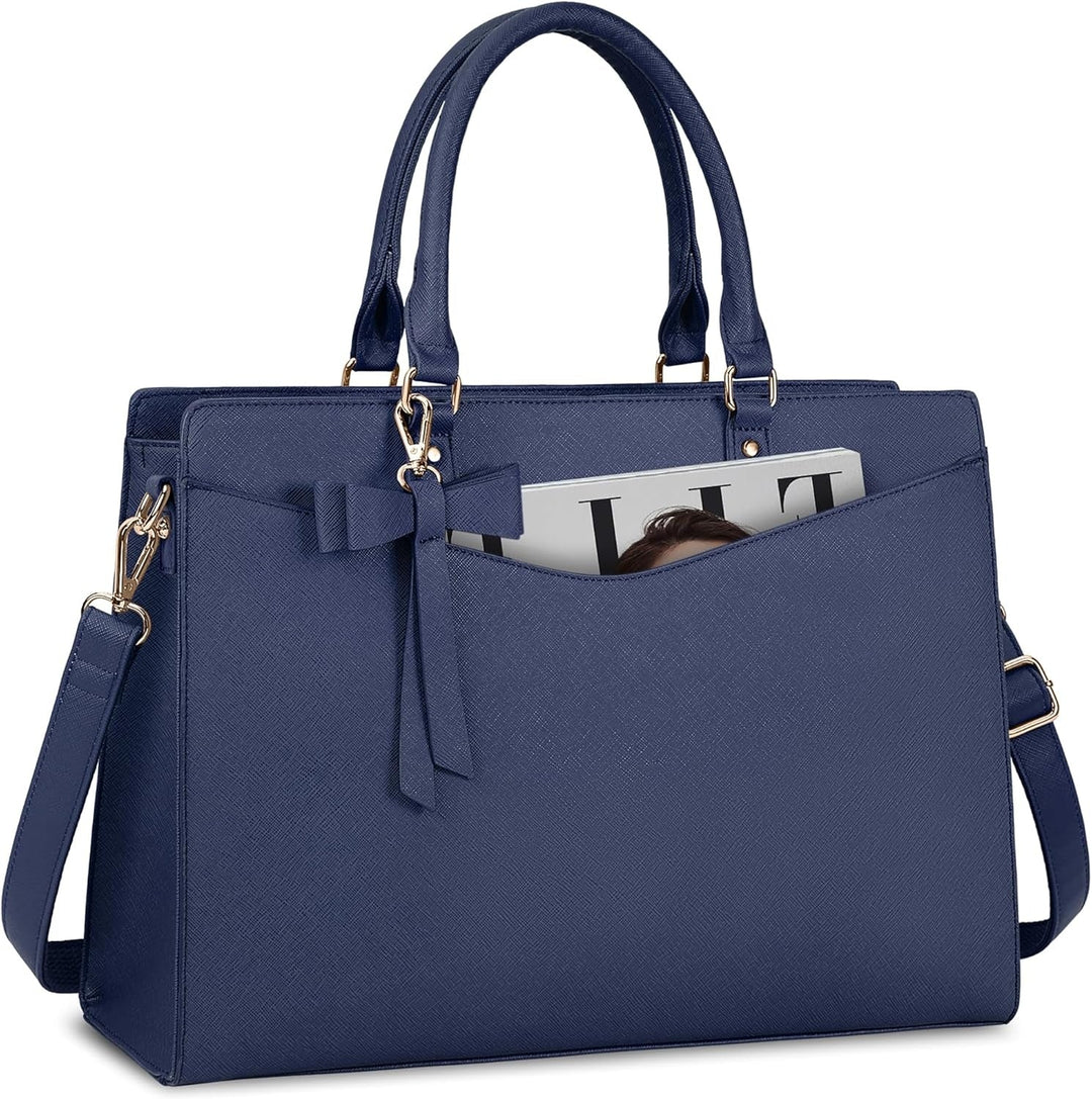 Elegante PU leren dames laptoptas – Elara