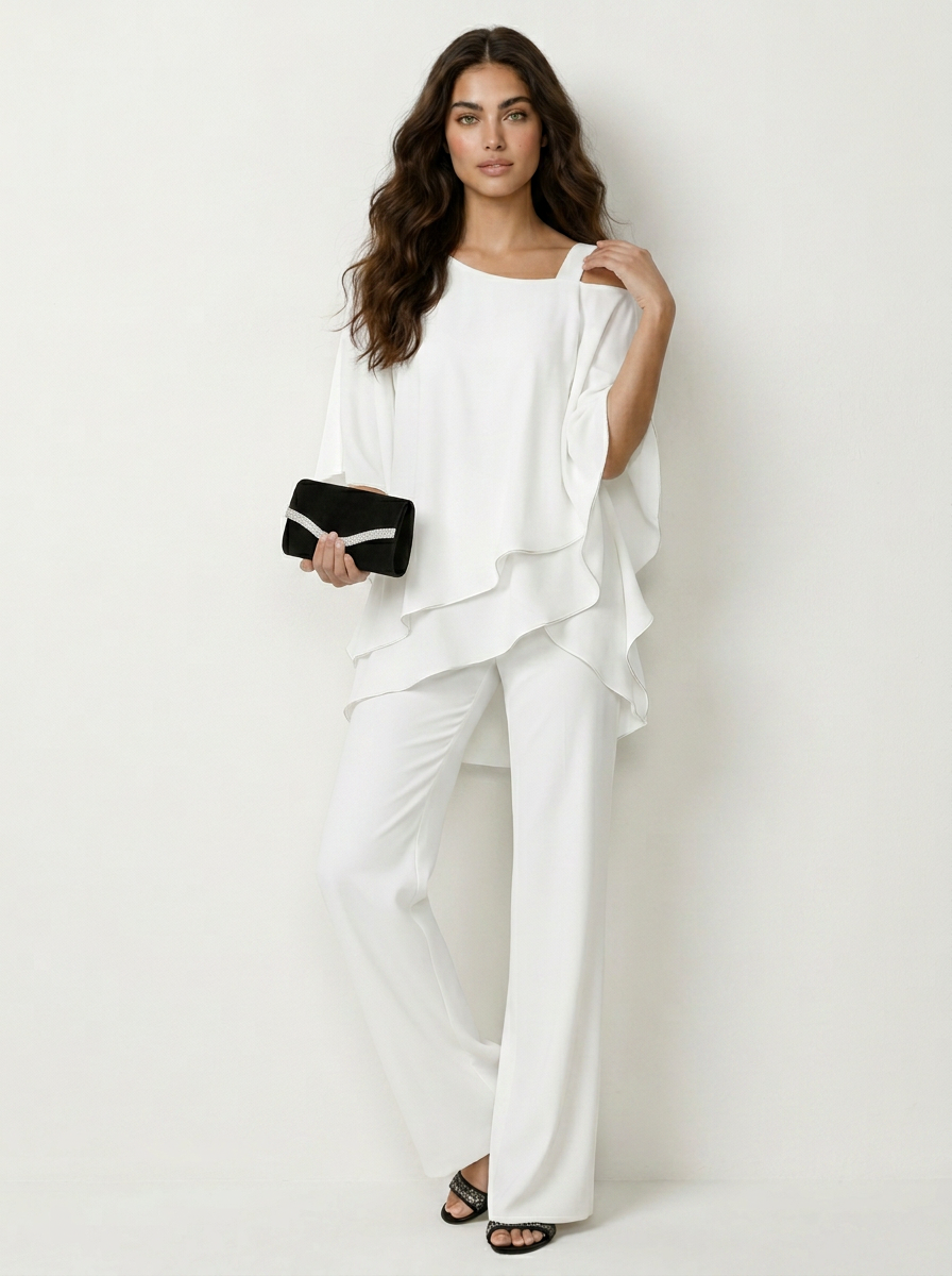 Elegante chiffon dames set - Elena