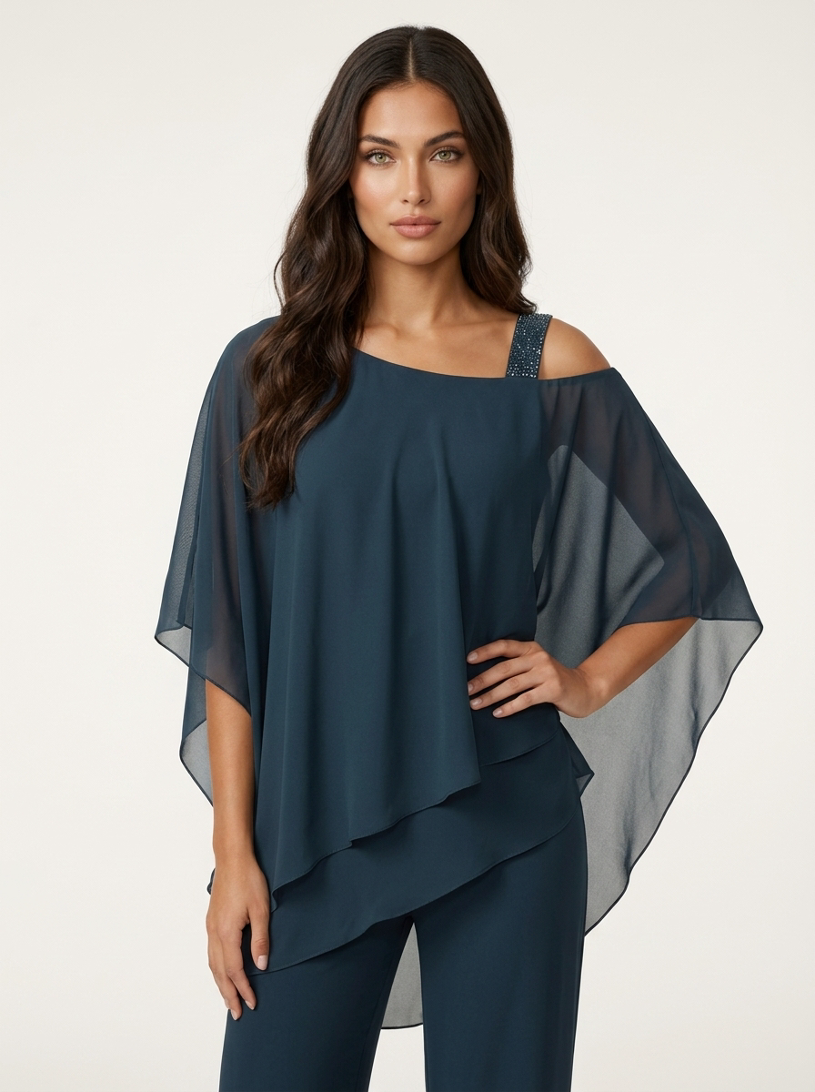 Elegante chiffon dames set - Elena