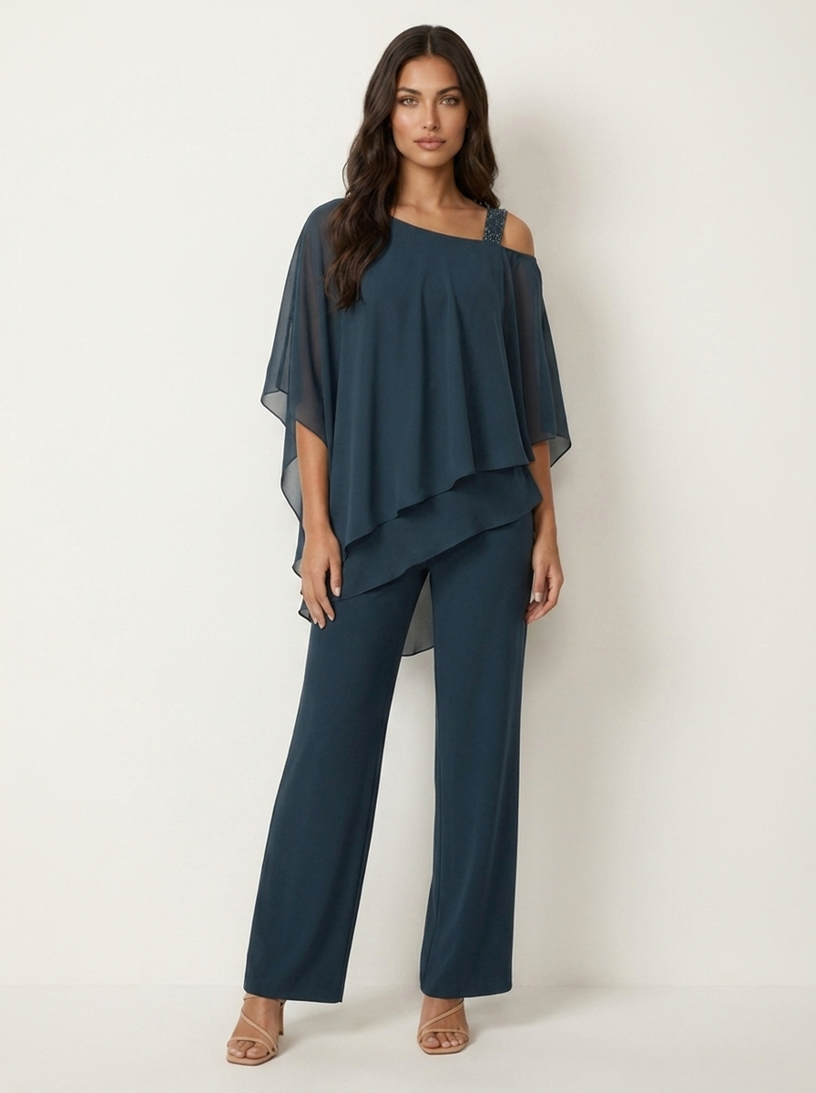 Elegante chiffon dames set - Elena