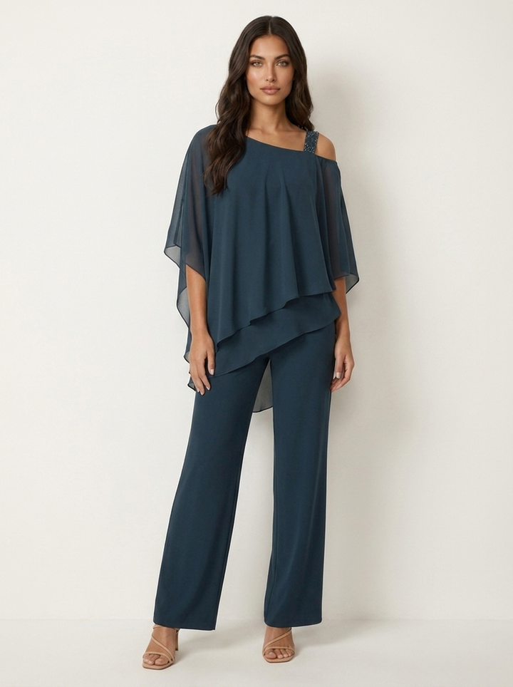 Elegante chiffon dames set - Elena