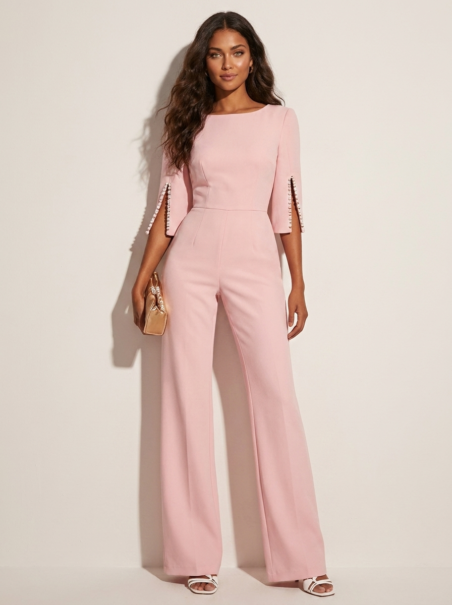 Elegante jumpsuit met pareldetails - Céline