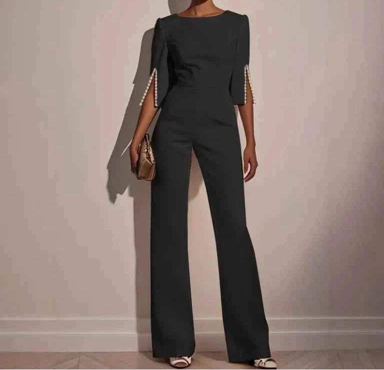 Elegante jumpsuit met pareldetails - Céline
