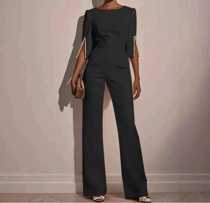 Elegante jumpsuit met pareldetails - Céline