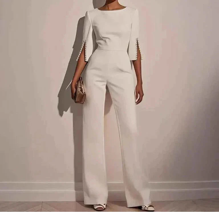Elegante jumpsuit met pareldetails - Céline