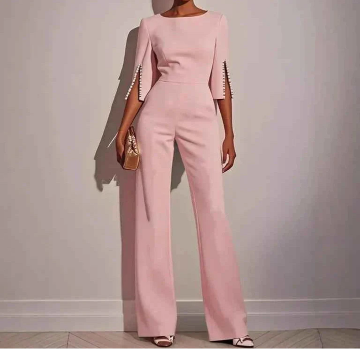 Elegante jumpsuit met pareldetails - Céline