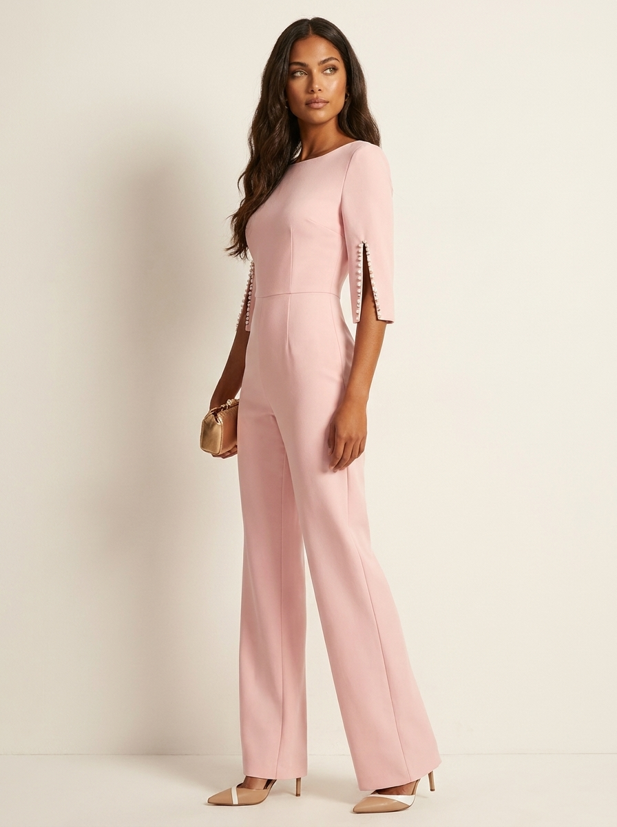 Elegante jumpsuit met pareldetails - Céline