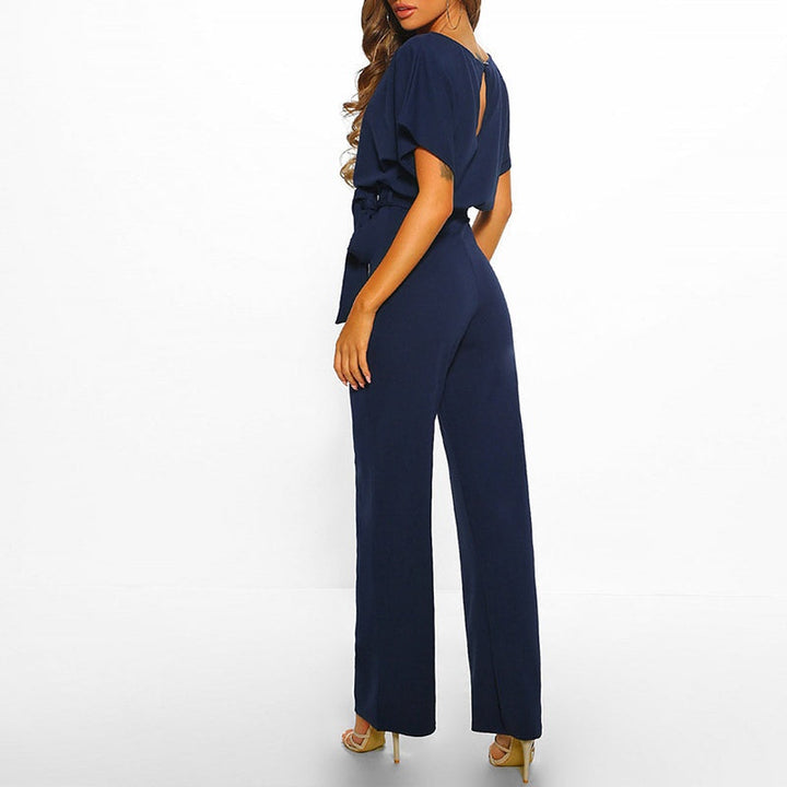 Elegante jumpsuit met tailleceintuur - Delphine