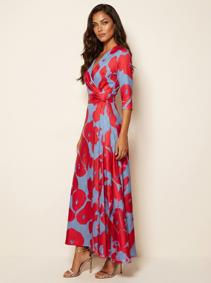 Elegante maxi jurk met bloemenprint - Valentina