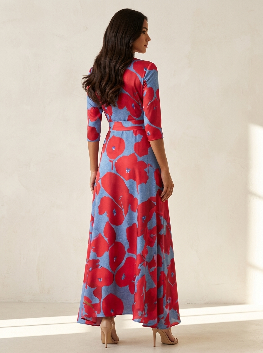 Elegante maxi jurk met bloemenprint - Valentina