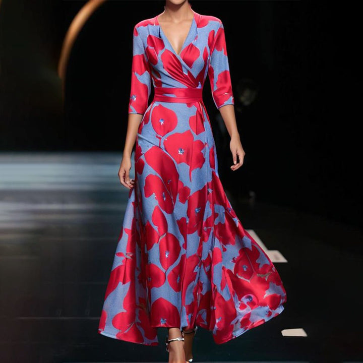 Elegante maxi jurk met bloemenprint - Valentina