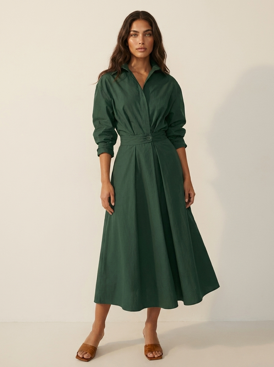 Elegante maxi jurk met getailleerde taille - Amélie