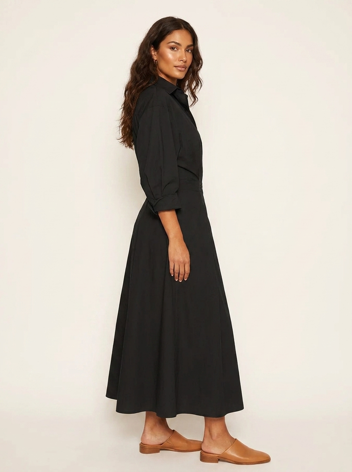 Elegante maxi jurk met getailleerde taille - Amélie