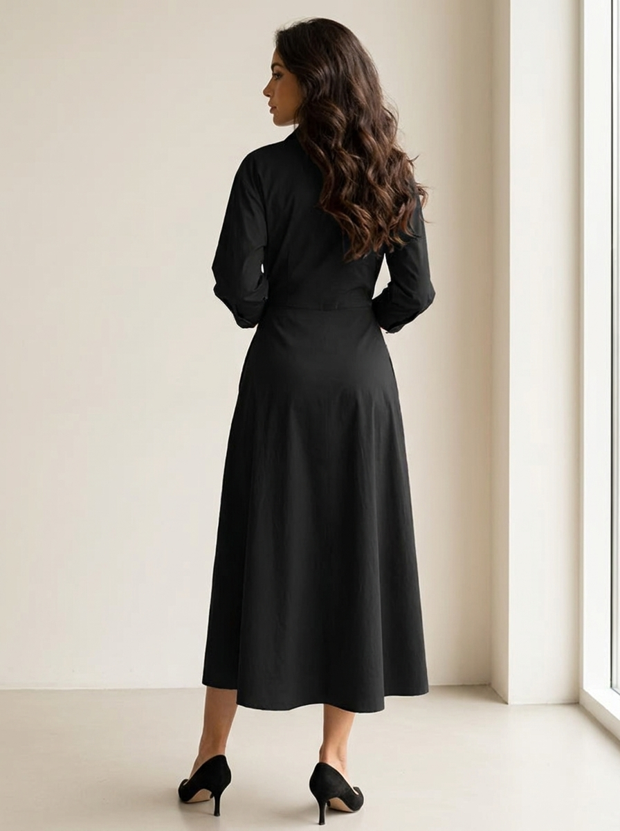 Elegante maxi jurk met getailleerde taille - Amélie