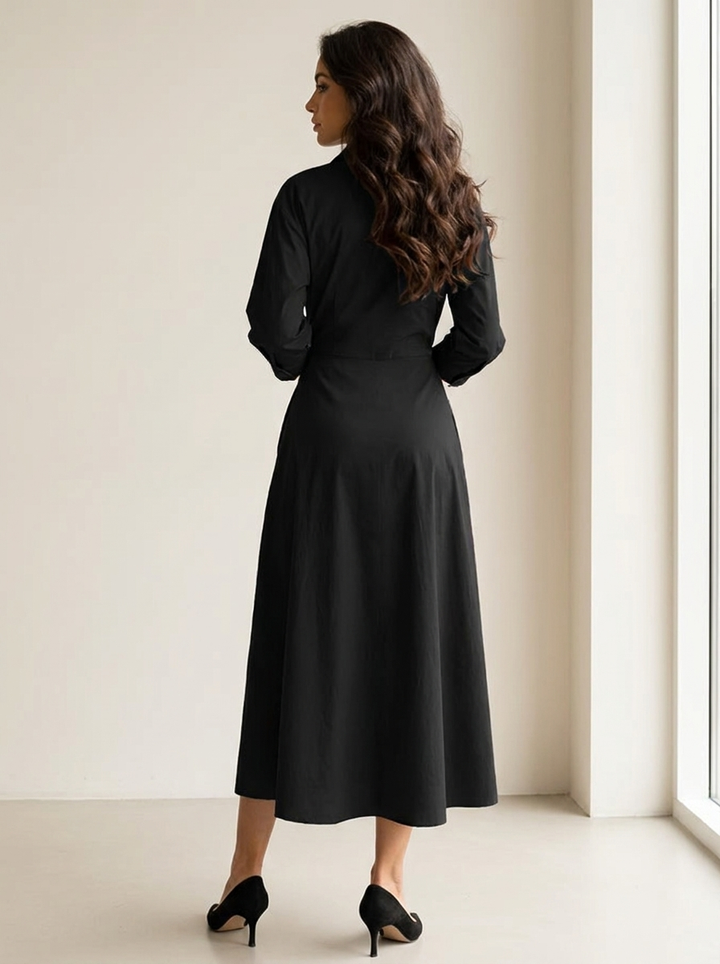 Elegante maxi jurk met getailleerde taille - Amélie