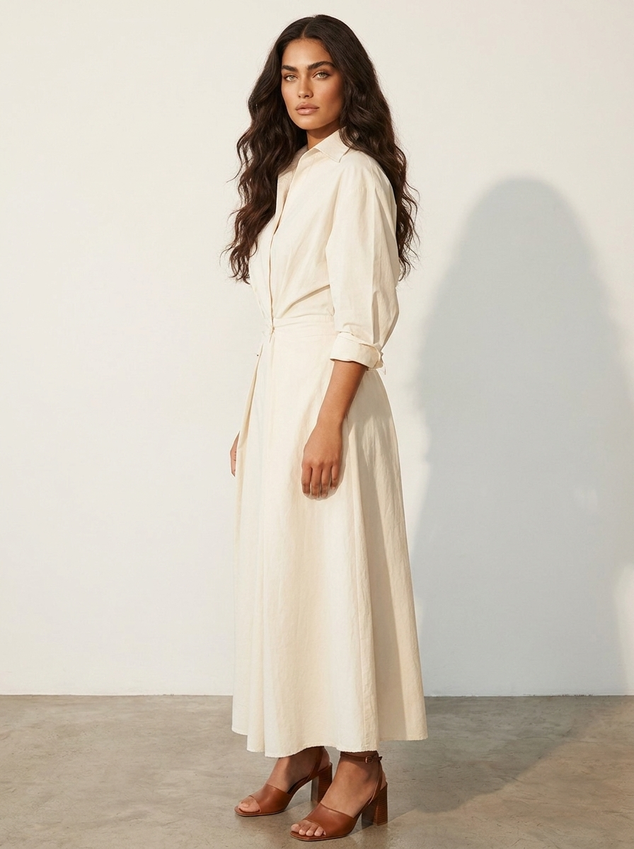 Elegante maxi jurk met getailleerde taille - Amélie