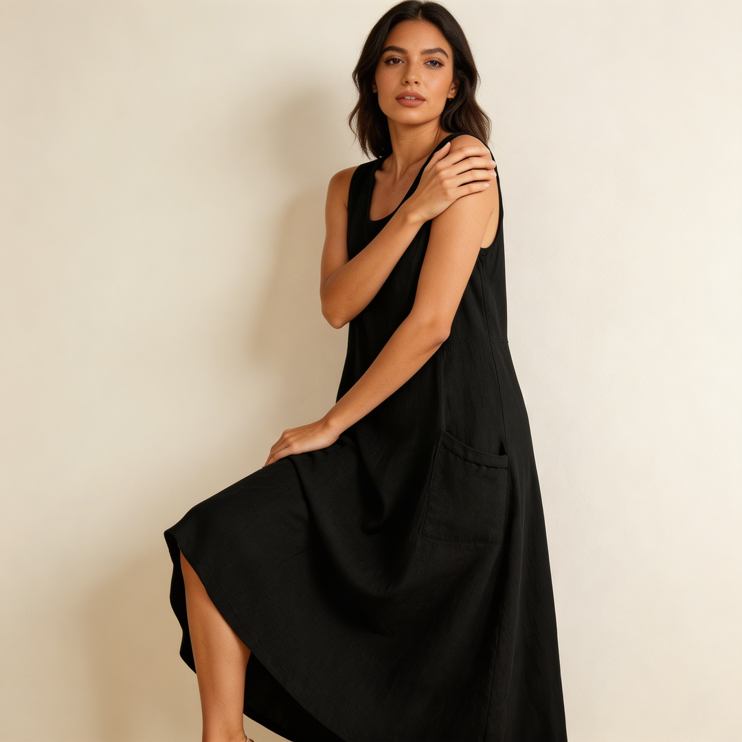 Elegante mouwloze zomerjurk – Sara