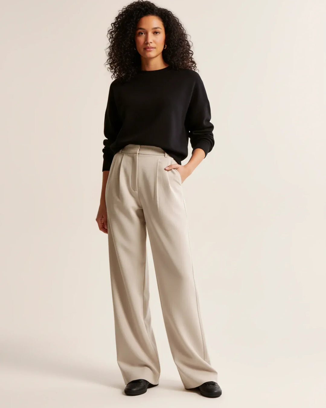 Elegante wide leg pantalon - Sophie