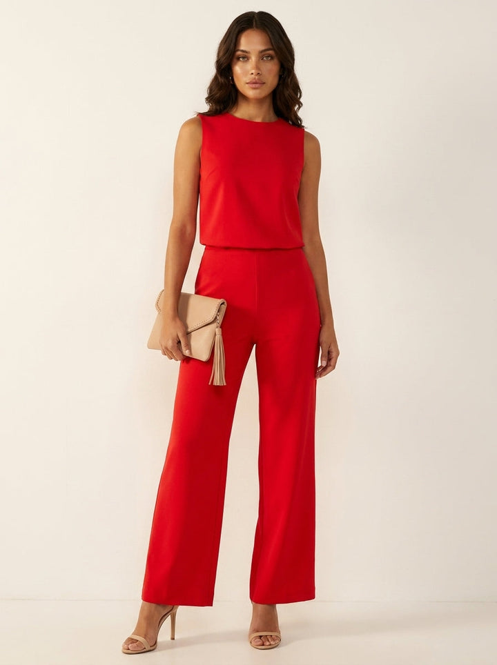 Elegante wijde pijpen jumpsuit - Noa