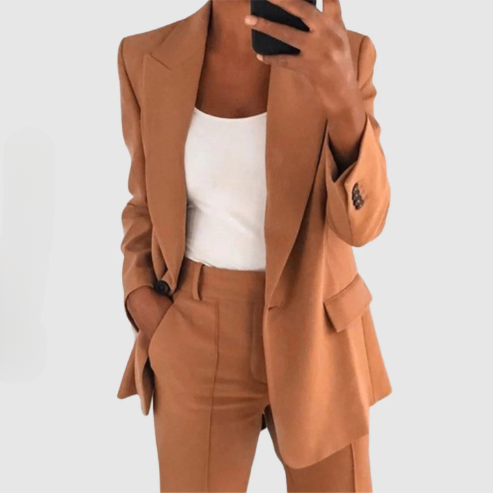 Elegante blazer & pantalon damespak - Elin