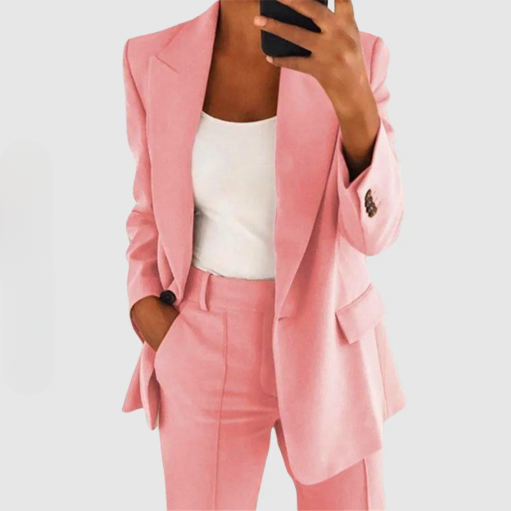 Elegante blazer & pantalon damespak - Elin