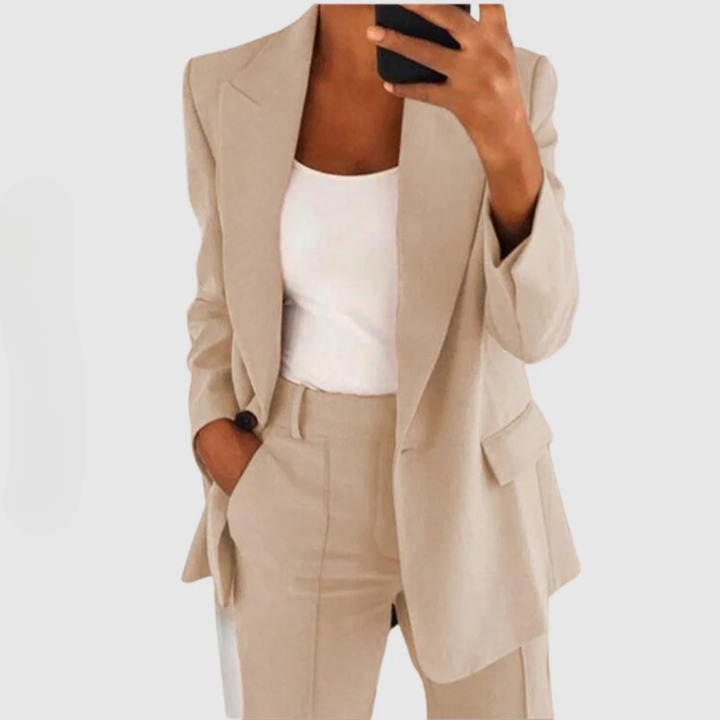 Elegante blazer & pantalon damespak - Elin