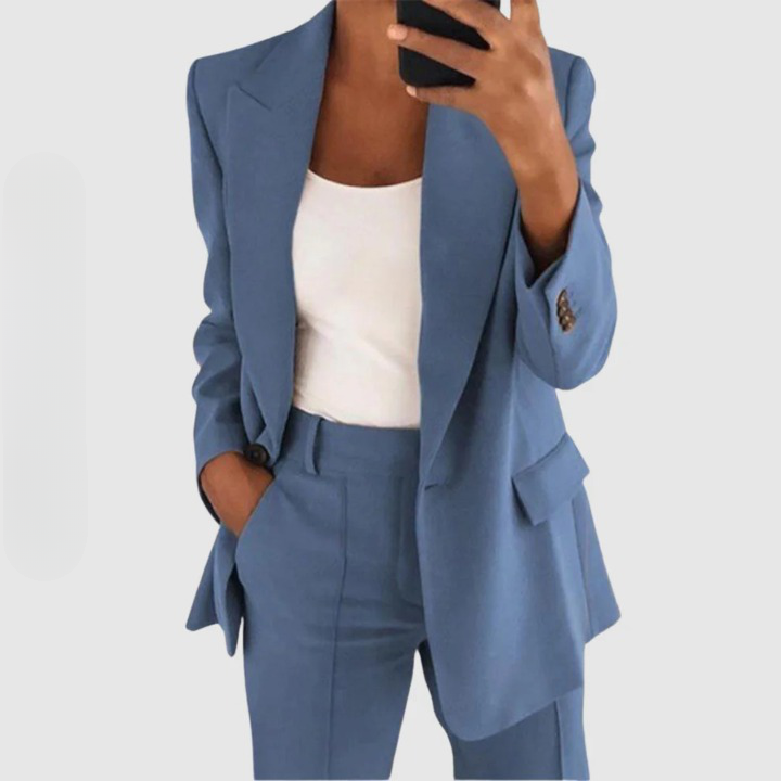 Elegante blazer & pantalon damespak - Elin