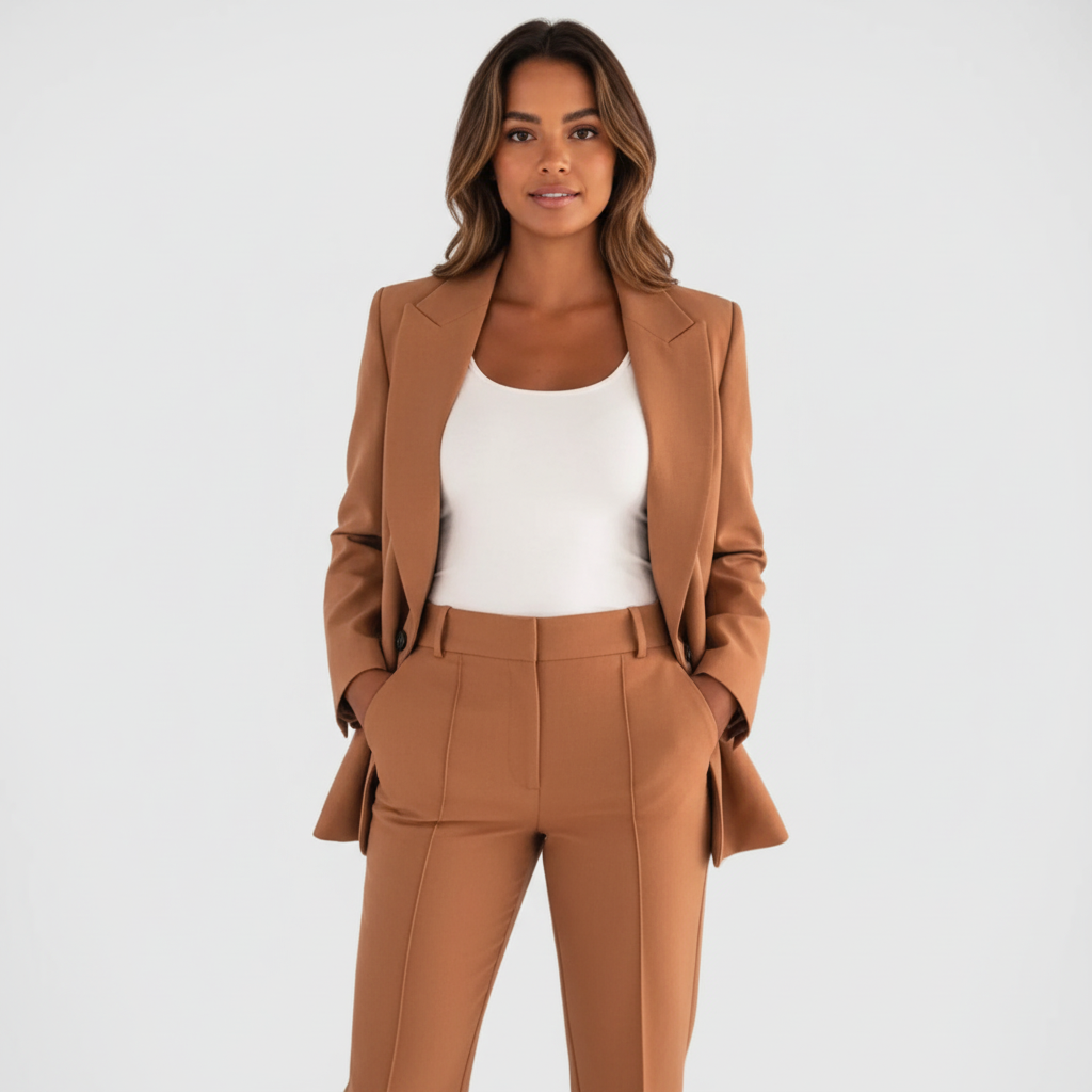 Elegante blazer & pantalon damespak - Elin