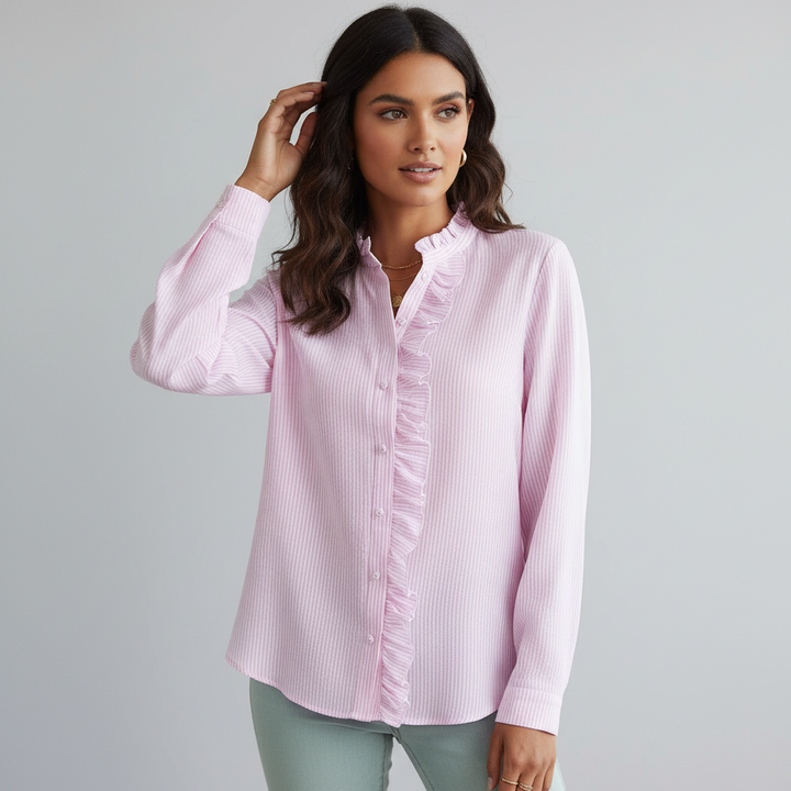 Elegante blouse met verfijnde details en tijdloze uitstraling