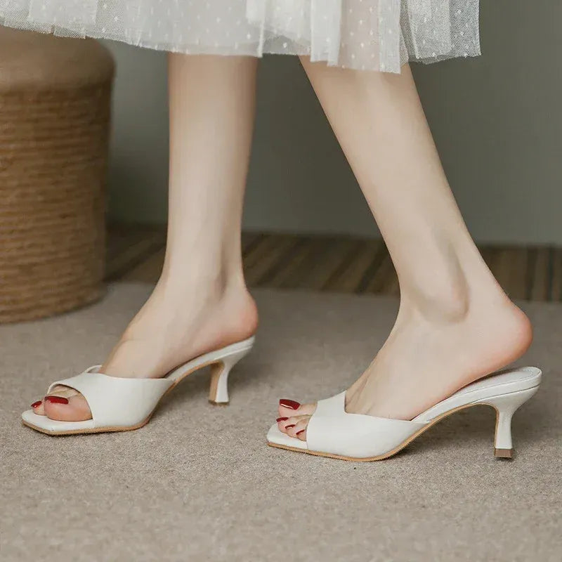 Elegante dames muiltjes met lage hak – Victoria