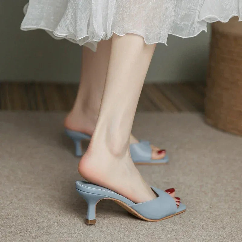 Elegante dames muiltjes met lage hak – Victoria