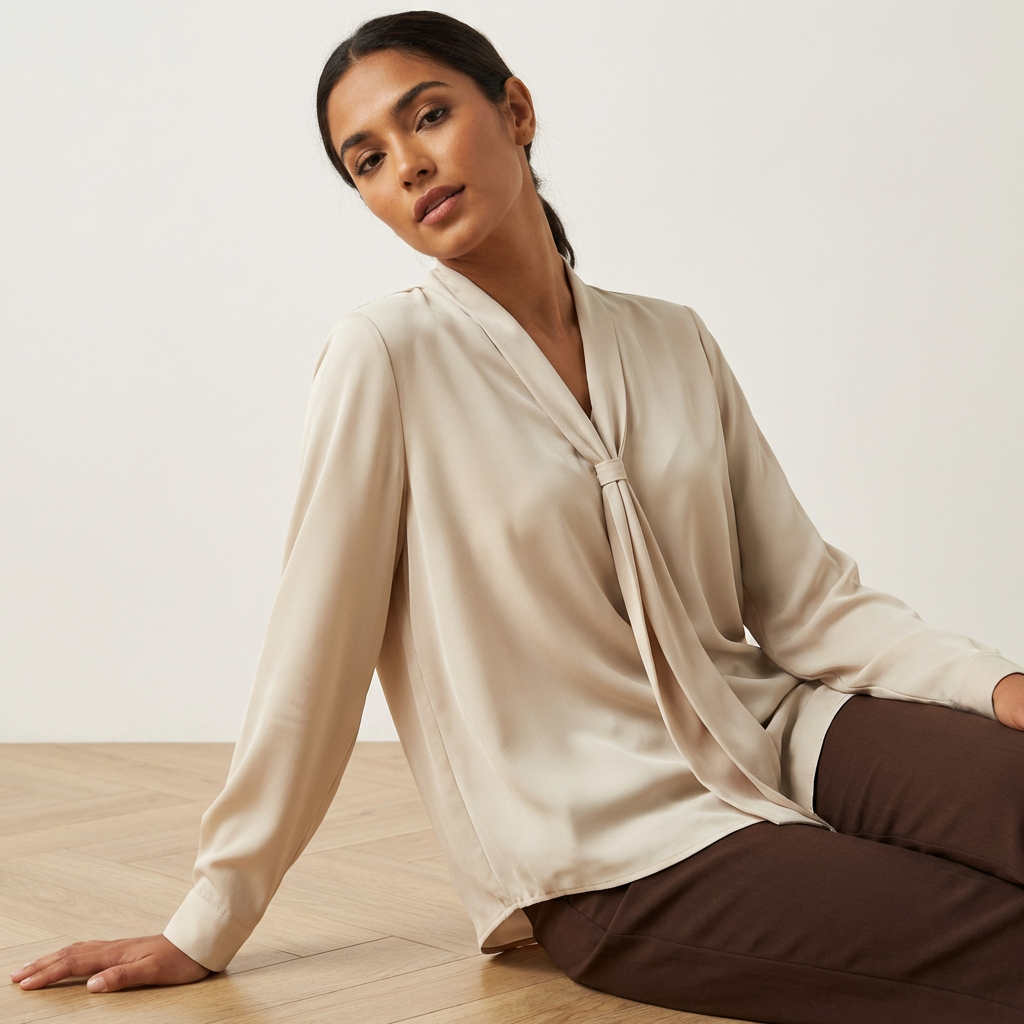 Elegante strik blouse - Elise