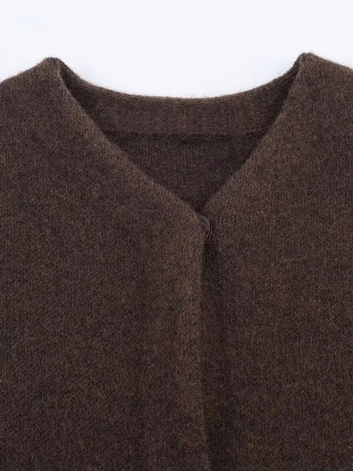 Faux fur trim jacket dames – Margot