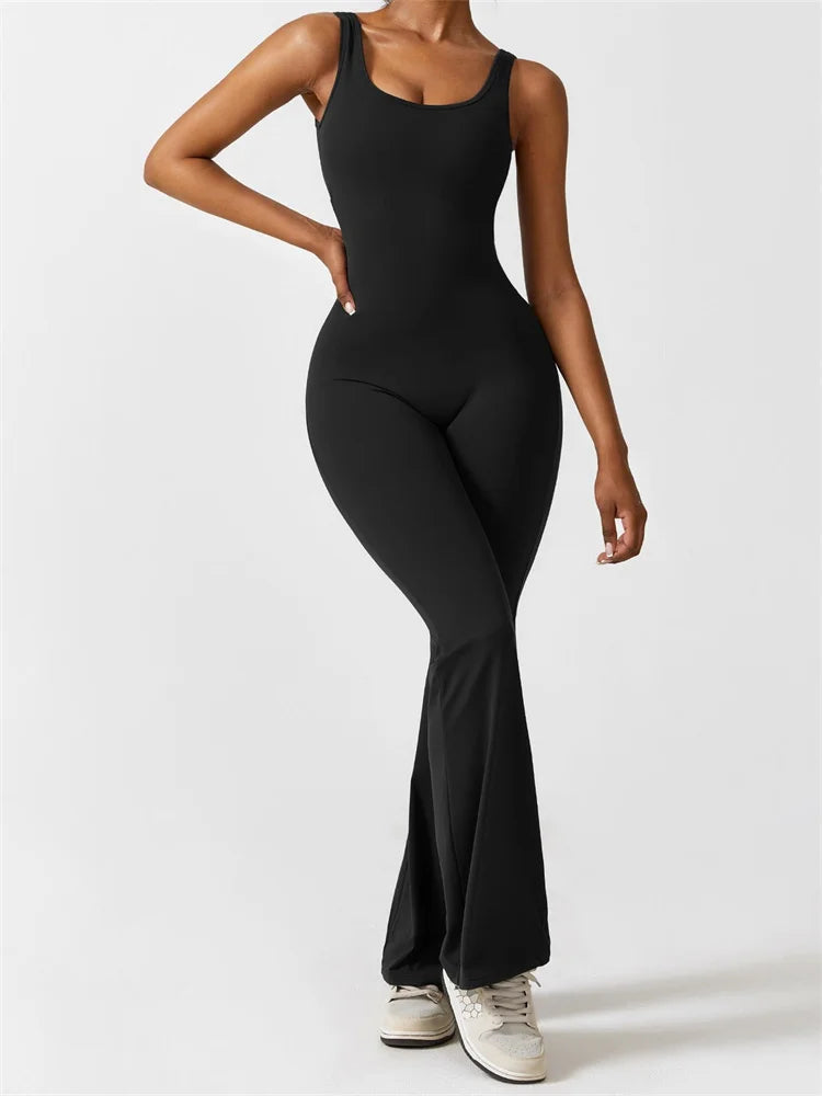 Flared shaping jumpsuit - Luna