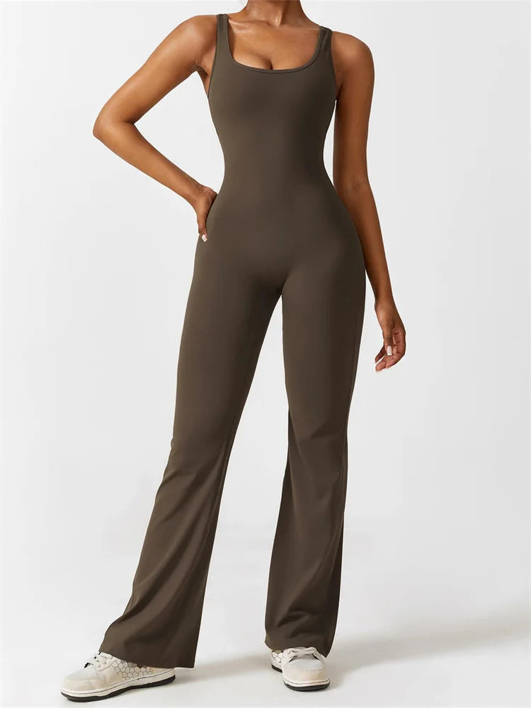 Flared shaping jumpsuit - Luna