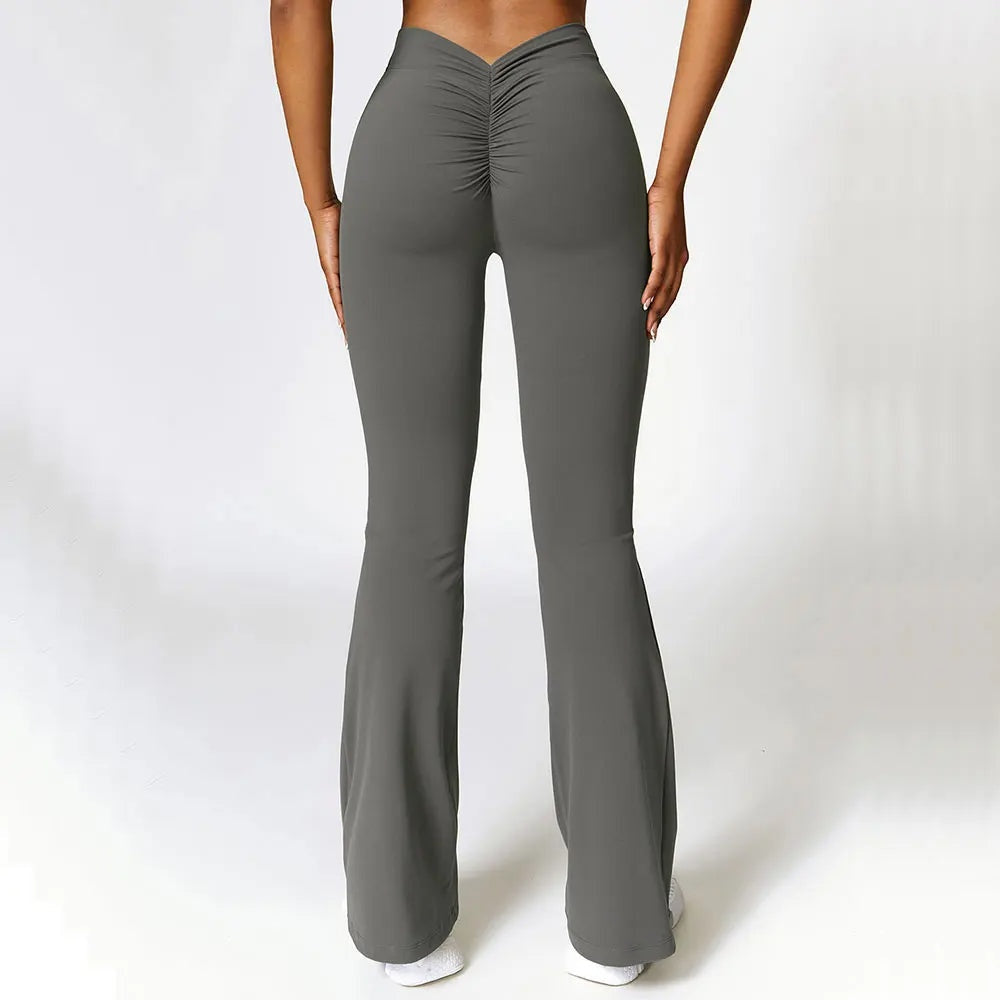 Flared dames yoga legging met shaping effect – Luna