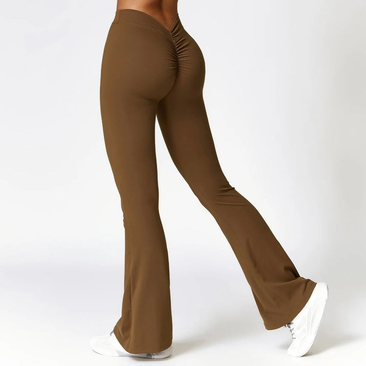 Flared dames yoga legging met shaping effect – Luna