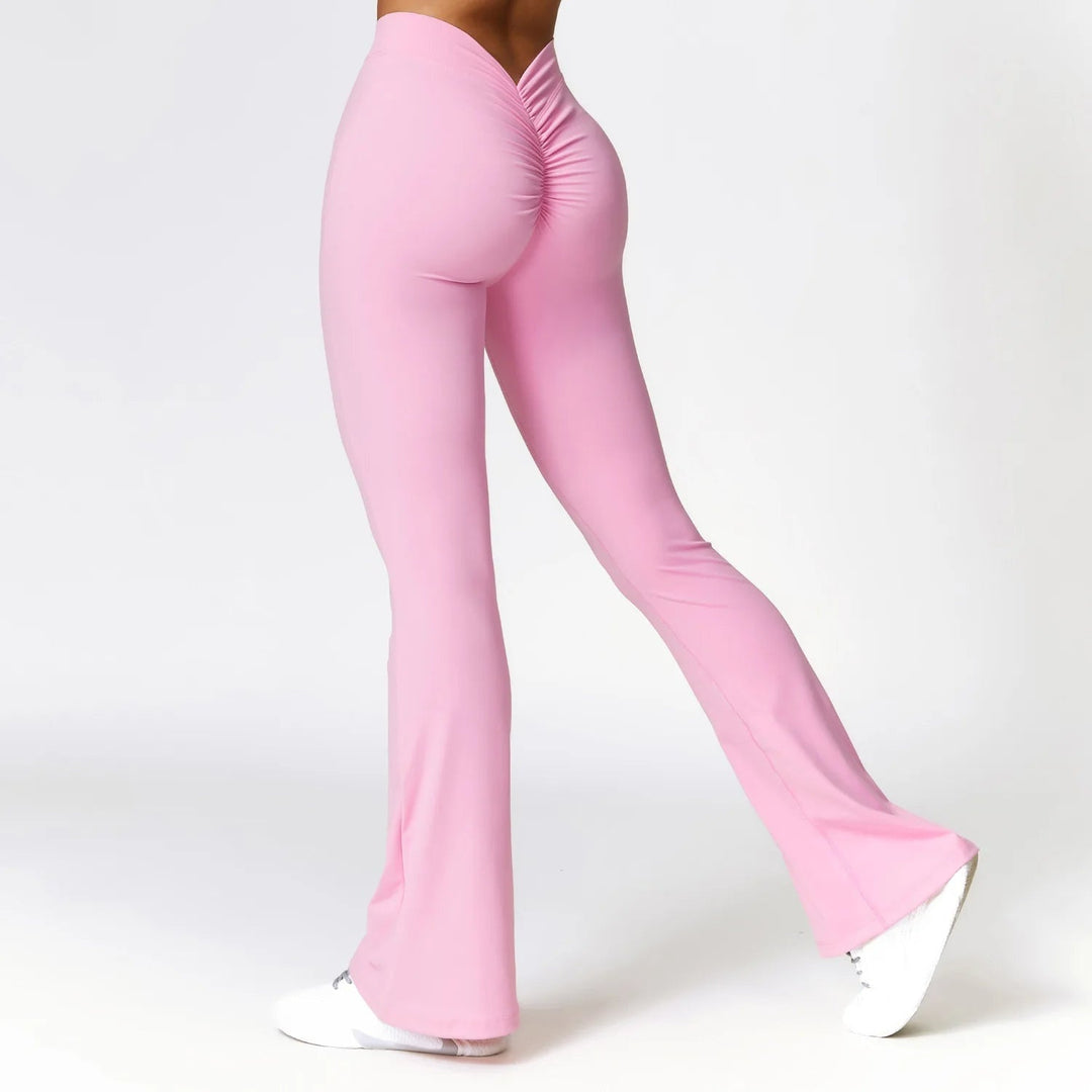 Flared dames yoga legging met shaping effect – Luna