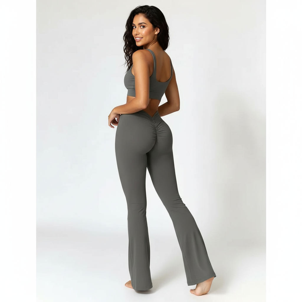 Flared dames yoga legging met shaping effect – Luna