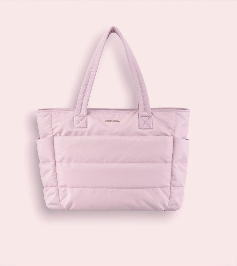 Gewatteerde shopper tas met zachte structuur - Mila