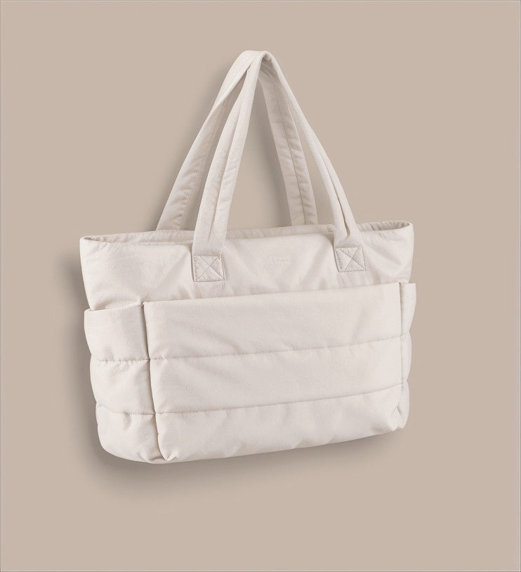 Gewatteerde shopper tas met zachte structuur - Mila
