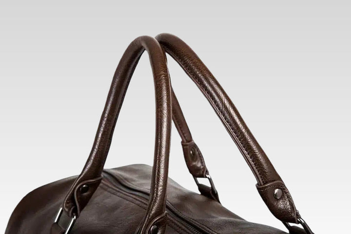 Grote reistas met leerlook – lichtgewicht PU weekendtas
