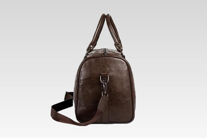 Grote reistas met leerlook – lichtgewicht PU weekendtas