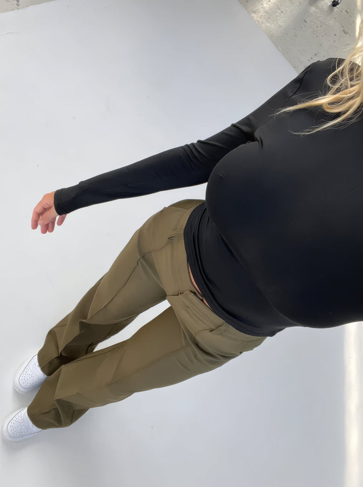 High-waist pantalon met rechte pijpen - Elise
