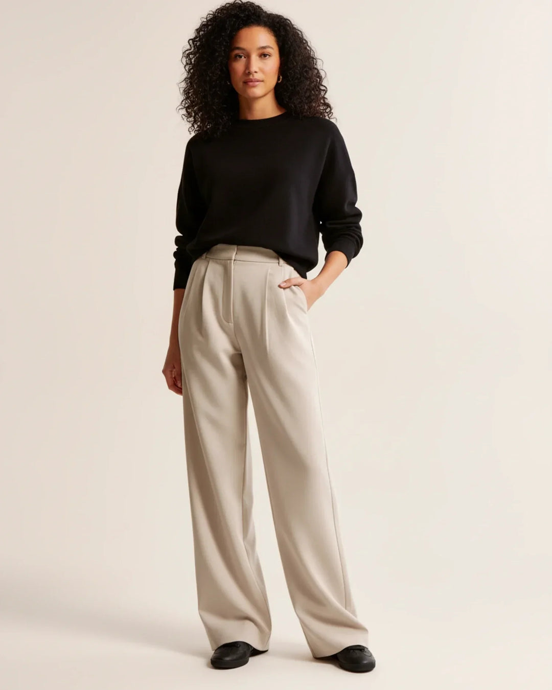 High-waist wide leg pantalon - Amara