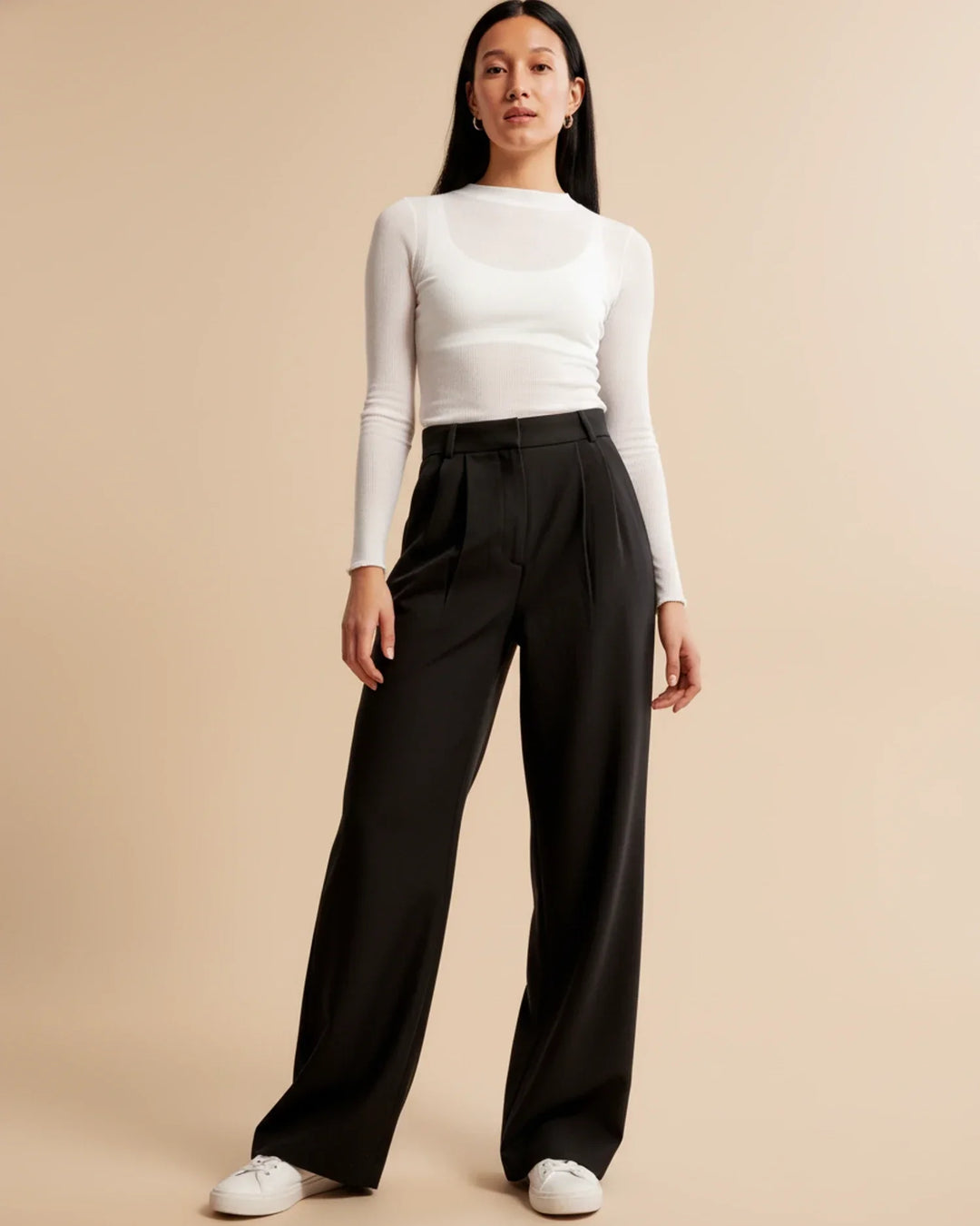 High-waist wide leg pantalon - Amara
