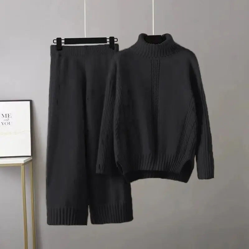 Kabelgebreide co-ord set – Isabella