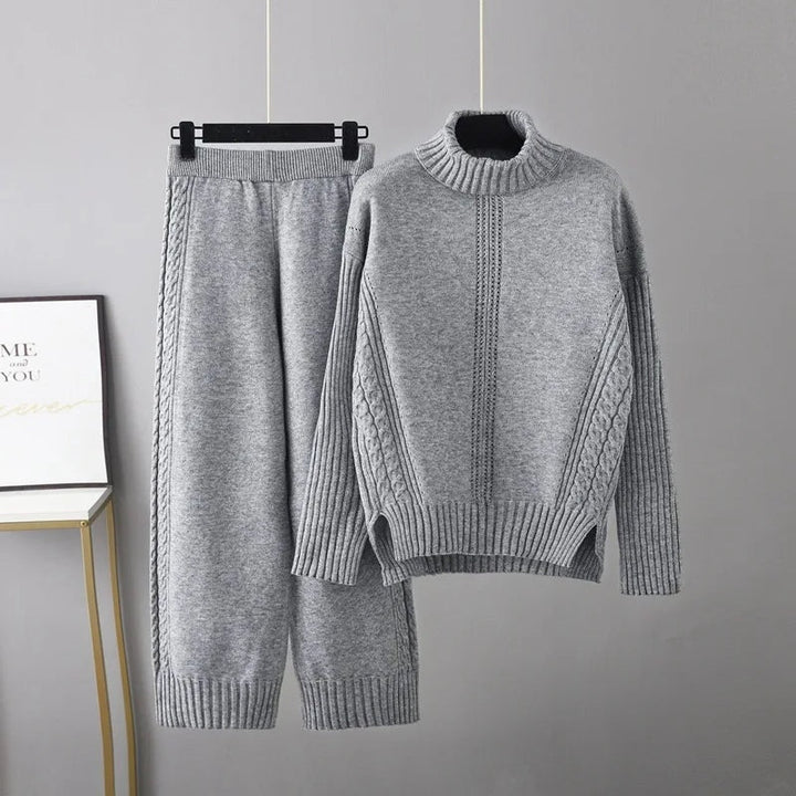 Kabelgebreide co-ord set – Isabella