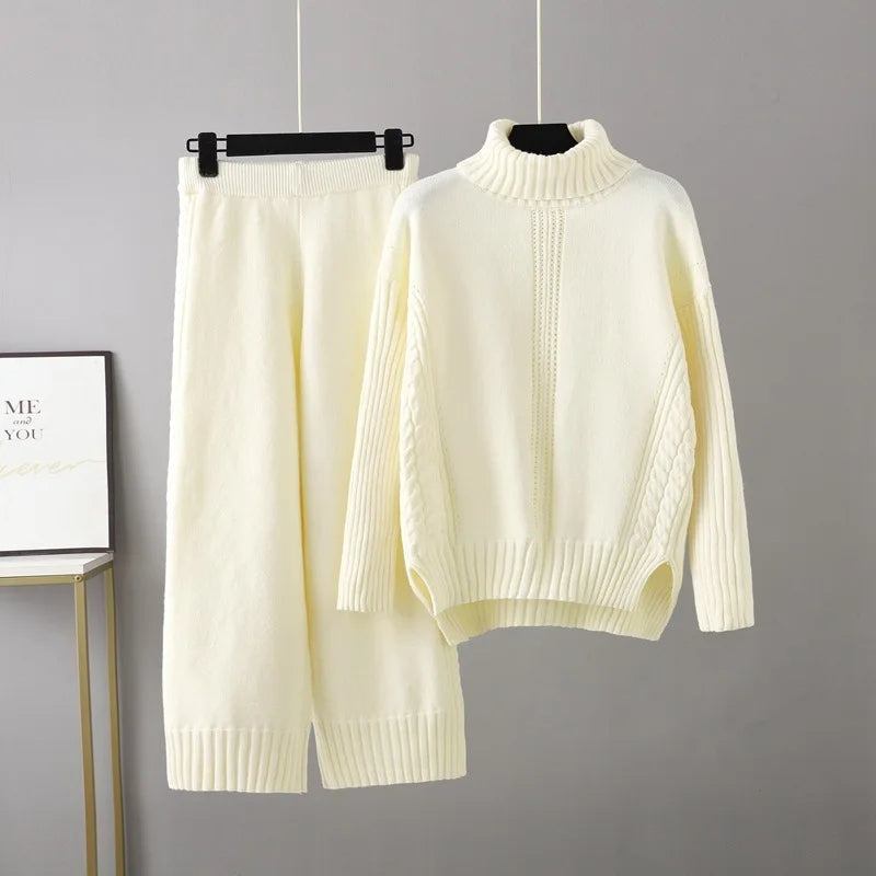 Kabelgebreide co-ord set – Isabella