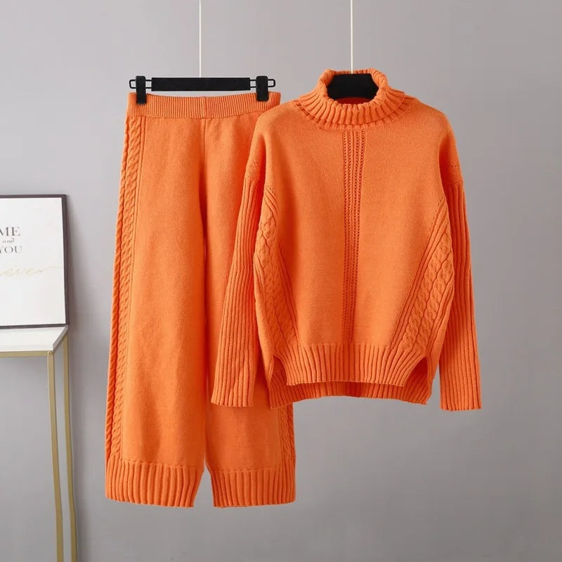 Kabelgebreide co-ord set – Isabella